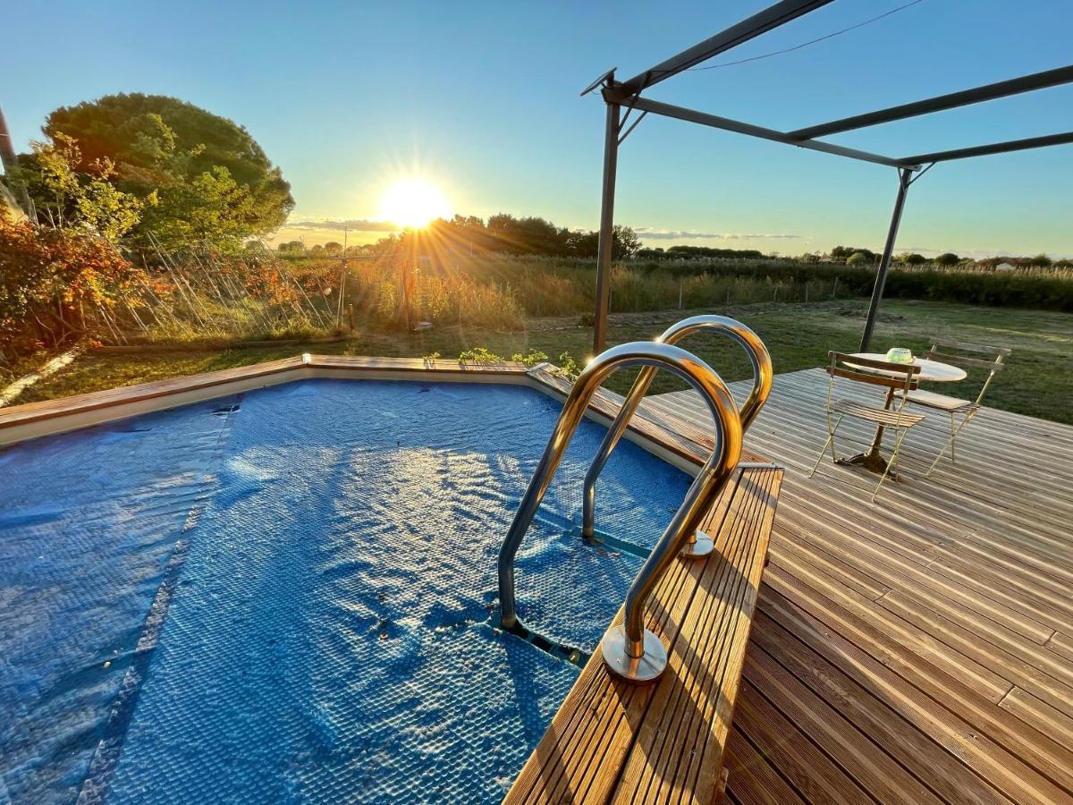 Myinsolite - Tiny-House, Jacuzzi, Brasero, Piscine 艾格-莫尔特 外观 照片