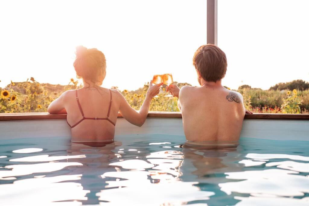 Myinsolite - Tiny-House, Jacuzzi, Brasero, Piscine 艾格-莫尔特 外观 照片